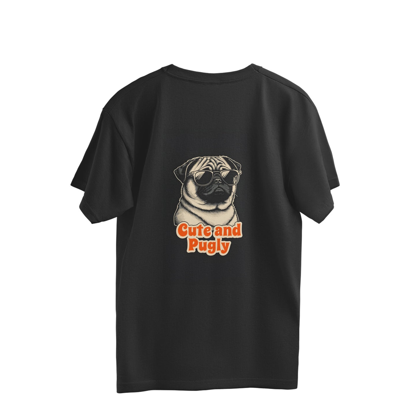 AVIKA- UNISEX- OVERSIZED T SHIRT- PUG WEARING SUNGLASSES