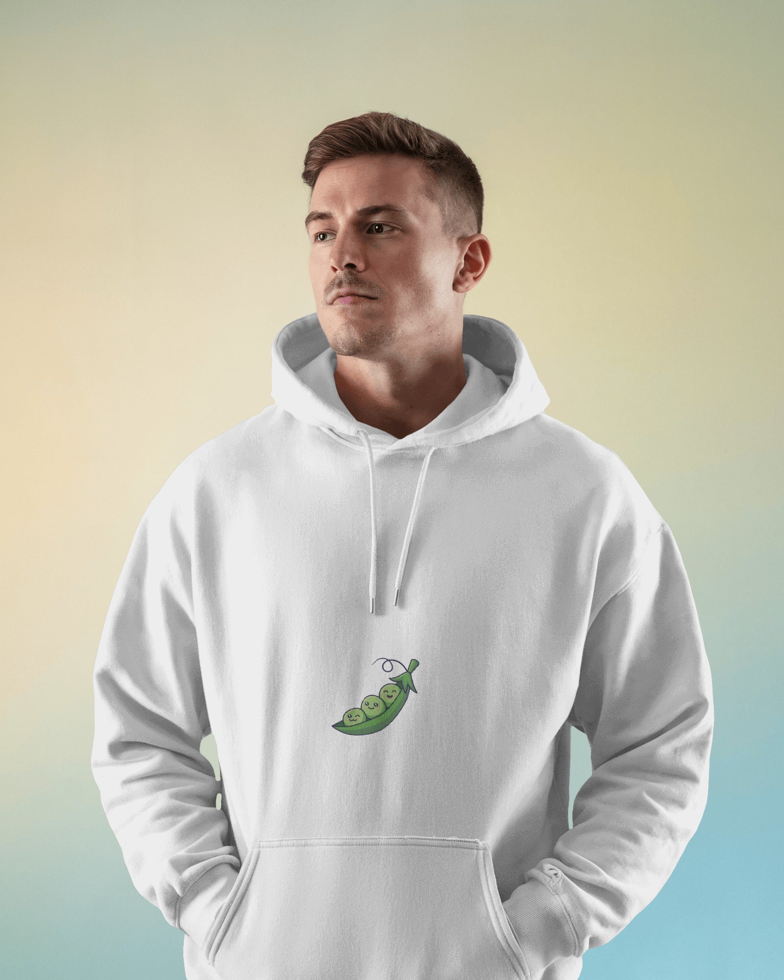a.　Peate PEA Symbol Hoodie(Ash) AVIKA- Unisex Oversized Hoodie- Pea