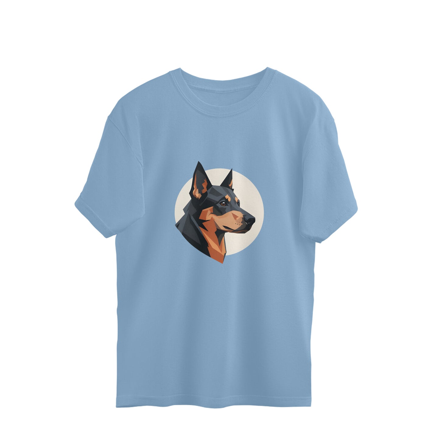AVIKA- Men's Dog Printed Regular Fir T-shirt