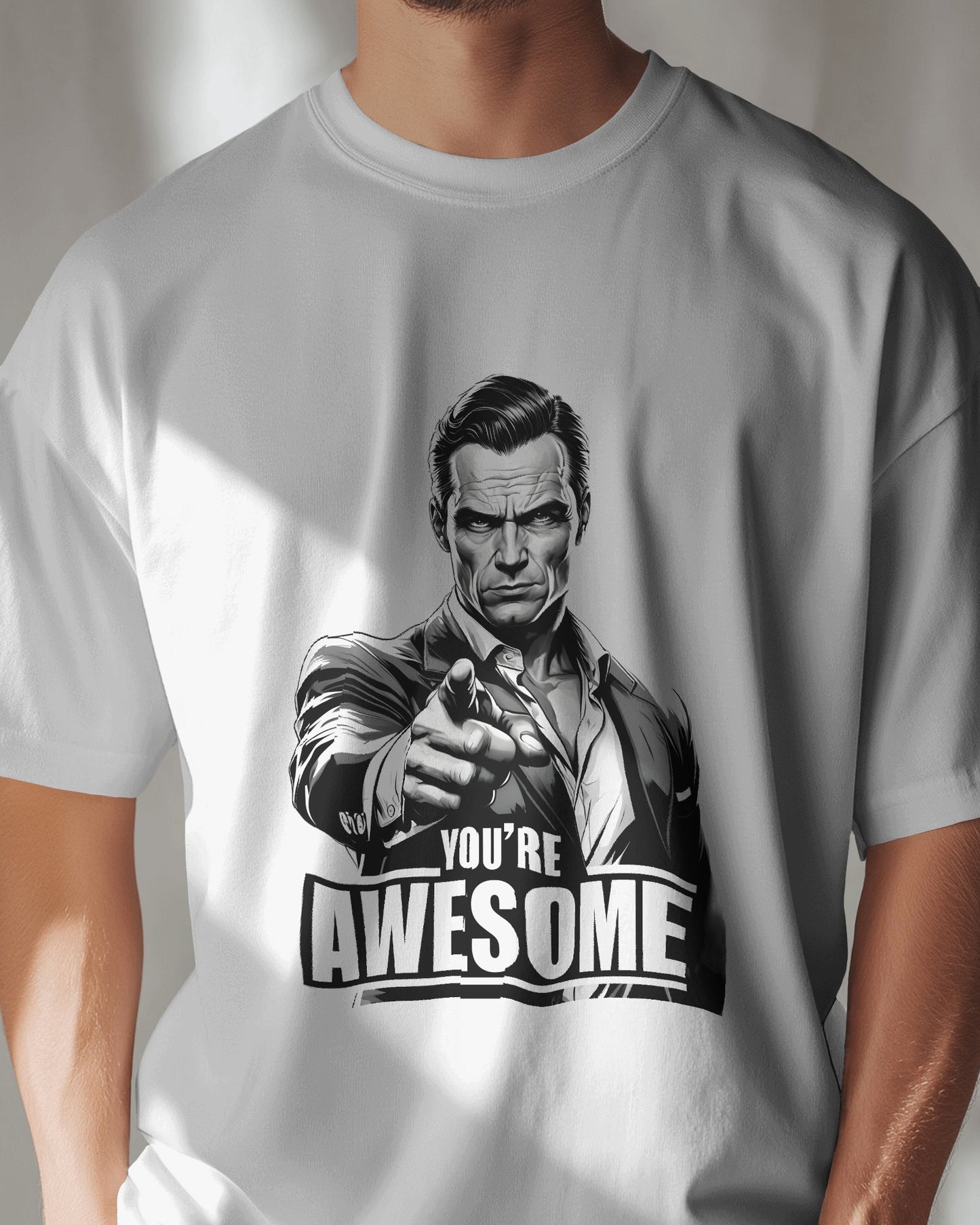 AVIKA- Men's You're Awesome Oversized T-shirt