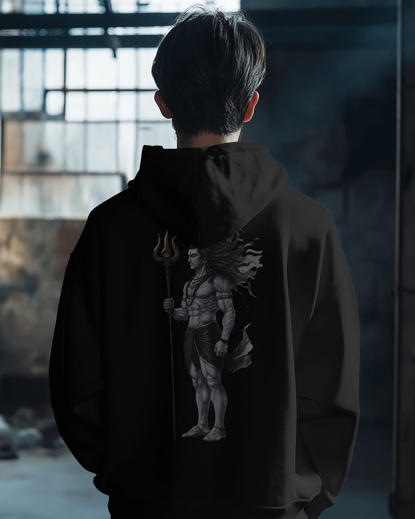AVIKA- Unisex Lord Shiva Hoodie Over Sized