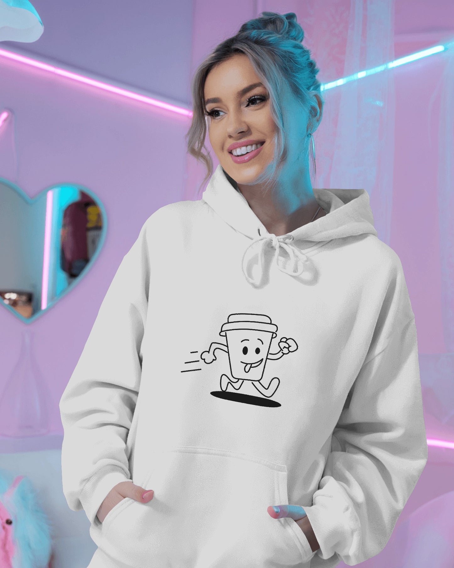 AVIKA- Unisex Oversized Hoodie- Running Cup